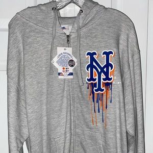 New York Mets Zip Up Sweatshirt